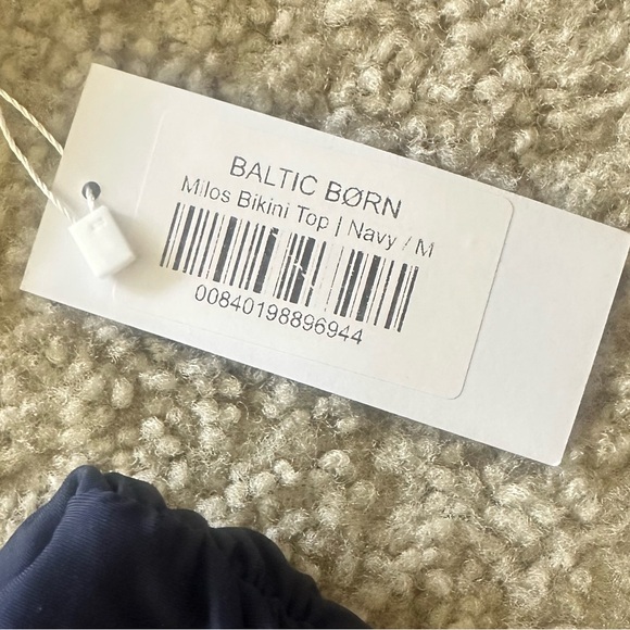 NWT Baltic Born Bandeau High Waisted Navy Bikini Set M - Picture 5 of 5